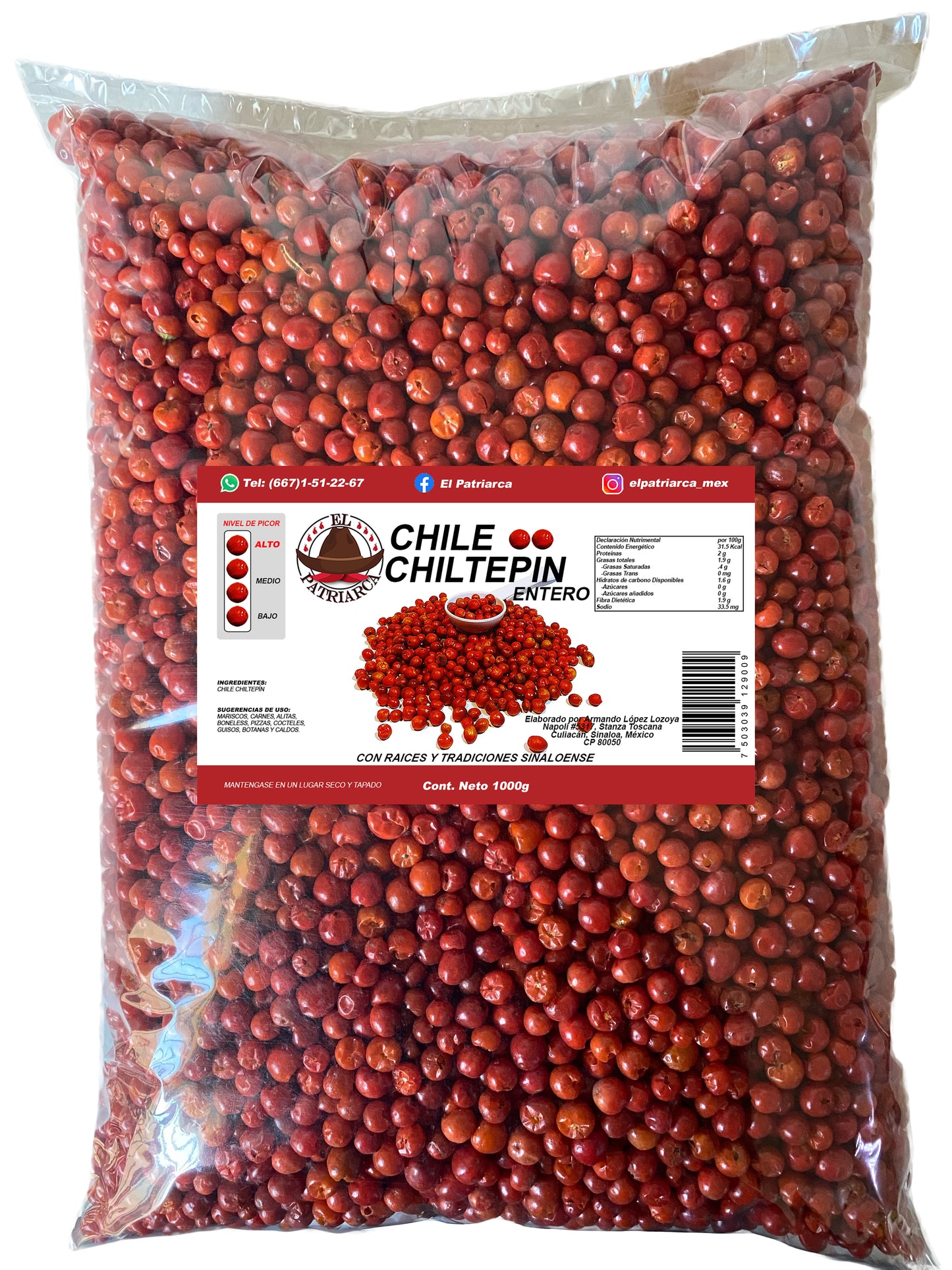 2. Chile Chiltepín Entero