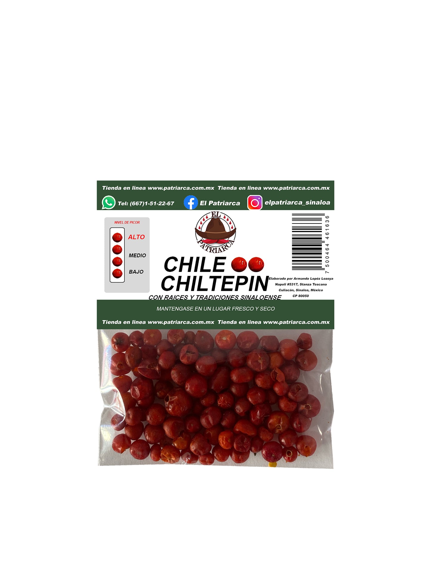 2. Chile Chiltepín Entero